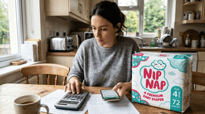 Budgeting for newborn diaper costs per month, Kenya