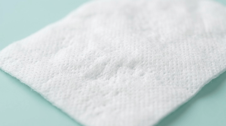 Close-up of NipNap diaper materials showing soft, unscented fabric layers